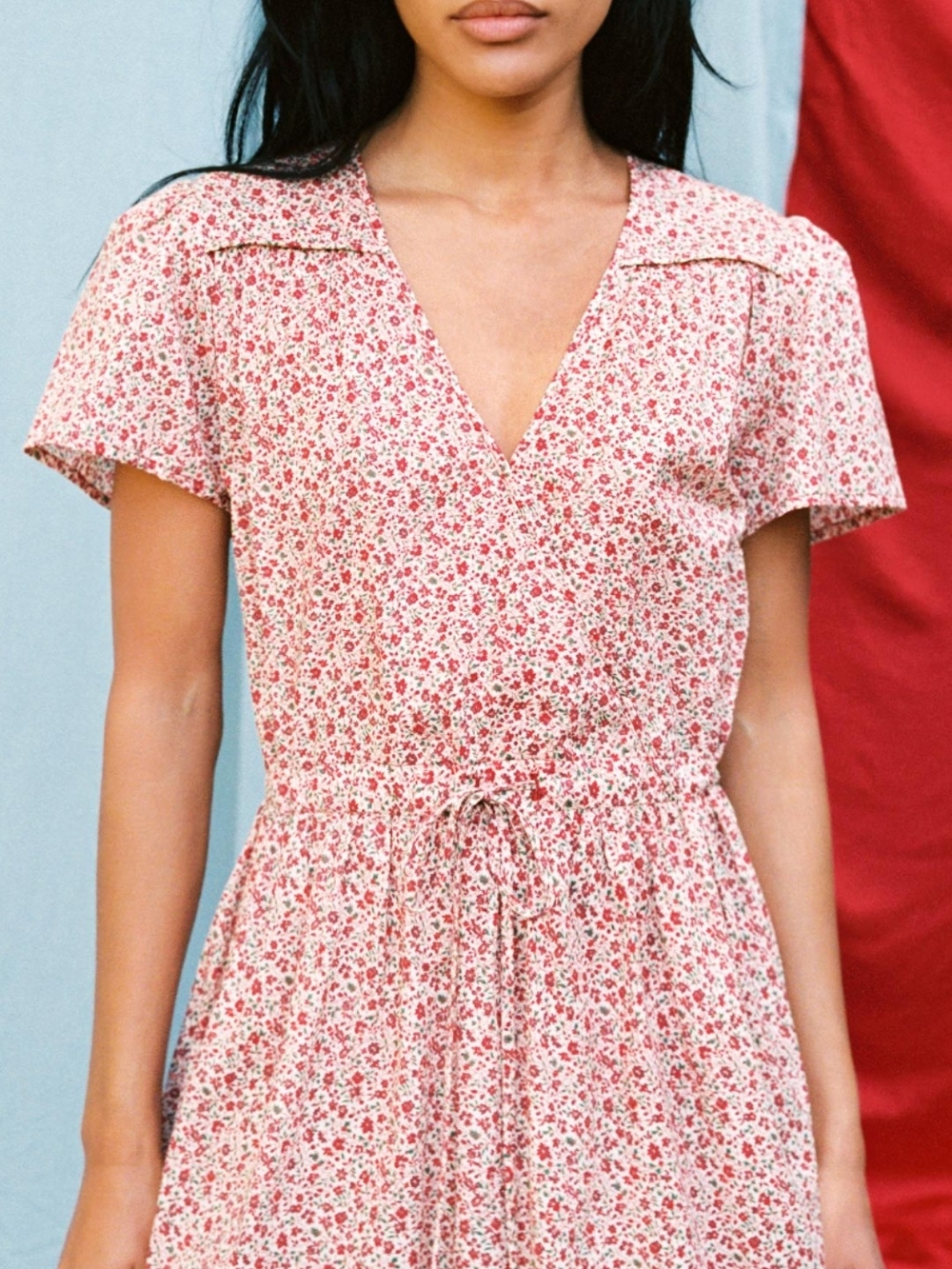 Christy Dawn Maroon Calico Dawn Dress